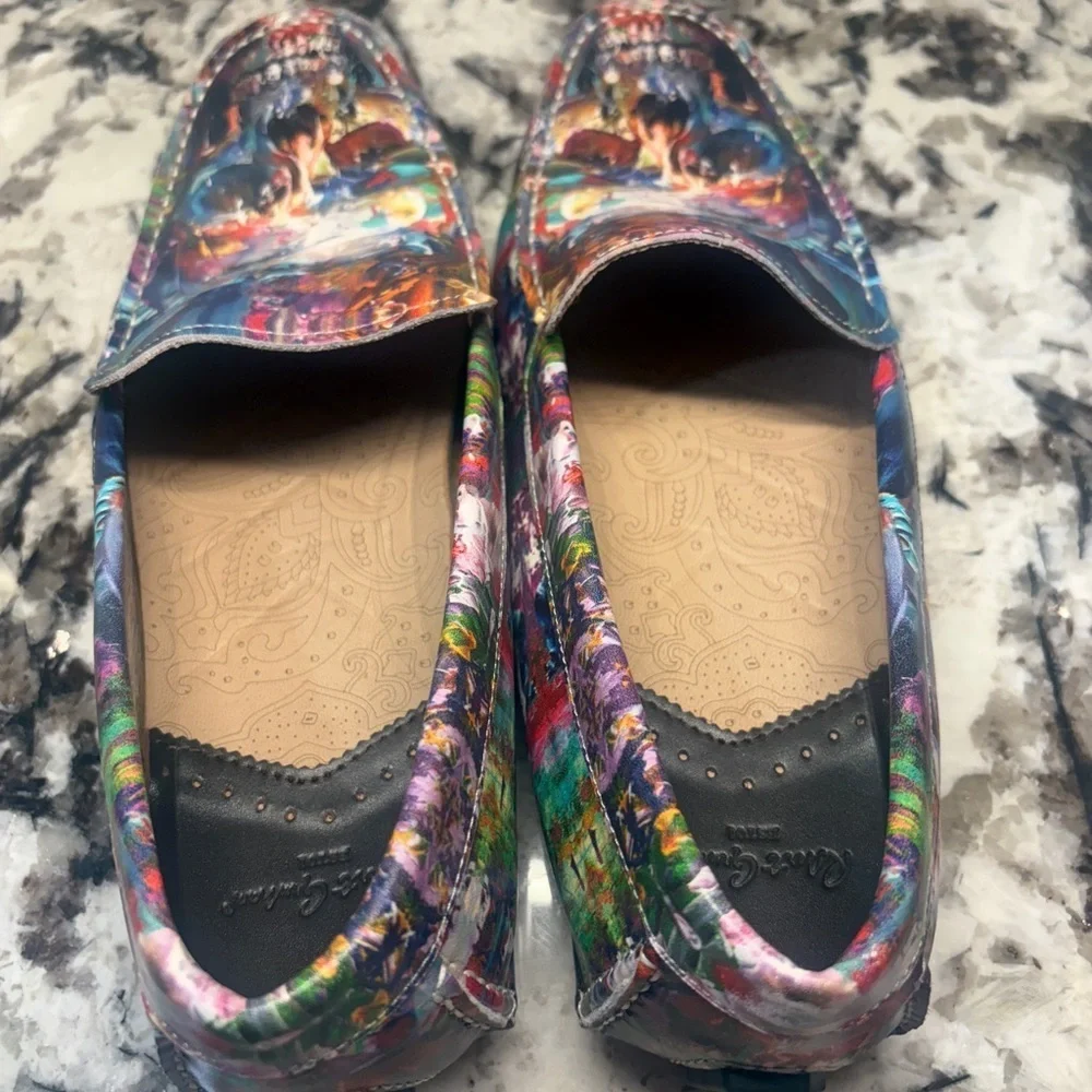 Robert Graham hand painted Skull drivers size 10.5